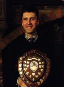 Chris 'Ironman' Hall - winner of the Tim Oliver bowling trophy